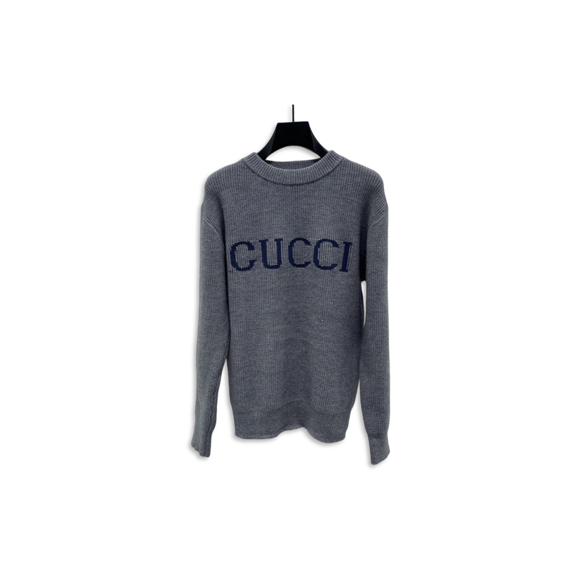 GUCCI WOOL CASHMERE RIB KNIT SWEATER 833499